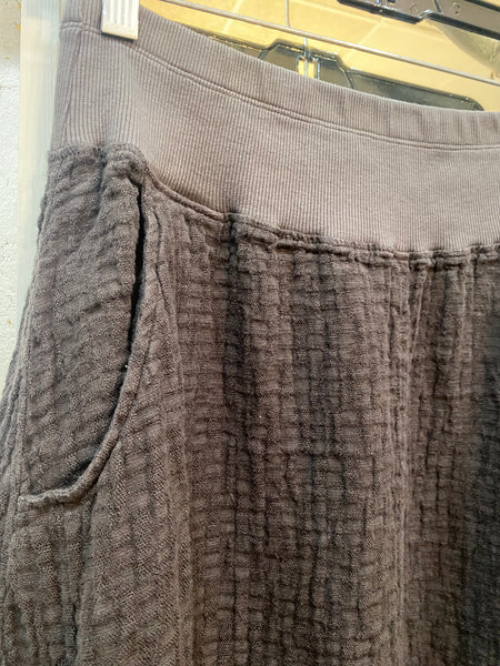 TEXTURED FALL LINEN SKIRT - ONE LEFT in size L!