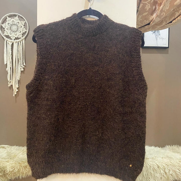 ALBERTO MOHAIR/MERINO VEST