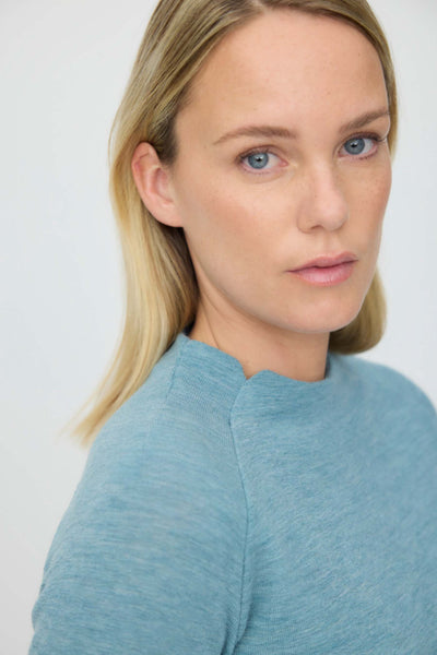 MERINO WOOL TOP 4063 - ARCTIC MELANGE-LAST ONE, XS