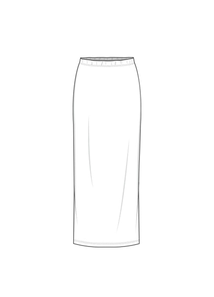 BAMBOO SKIRT 5605 - BLACK