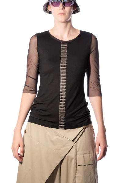 ACCENT STRIPE JERSEY TOP