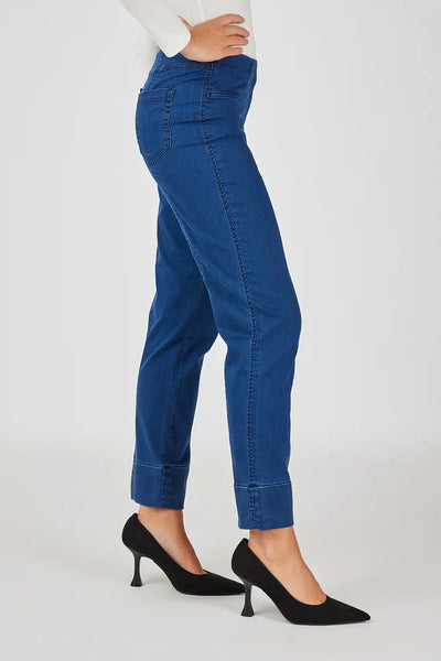 ROBELL PULL-ON PANTS -DENIM-LAST PAIR, size 8