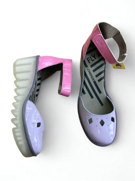 LILAC/PINK CLOSED TOE SANDAL