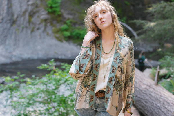 EARTH AND SKY PIXIE DUSTER KIMONO-LAST ONE