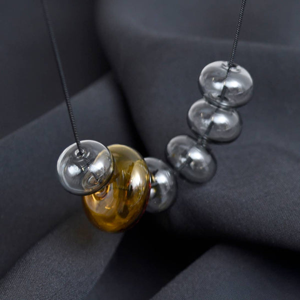 ODETTE NECKLACE - AQUA/AMBER