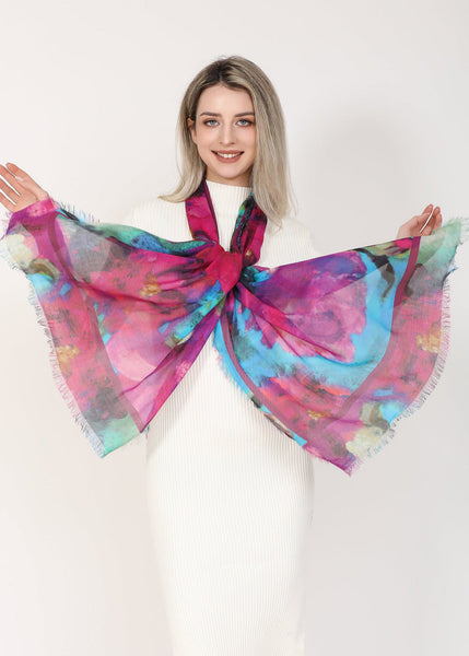 THE KING OF ALL FLOWERS SILK SCARF