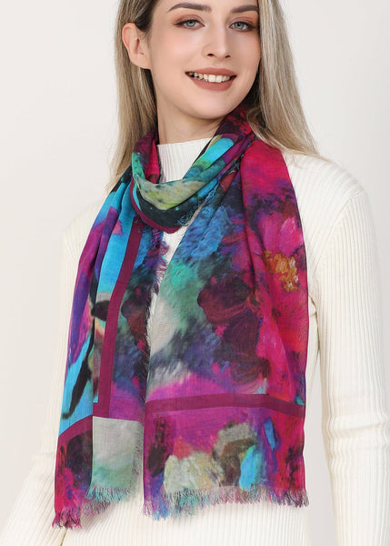 THE KING OF ALL FLOWERS SILK SCARF
