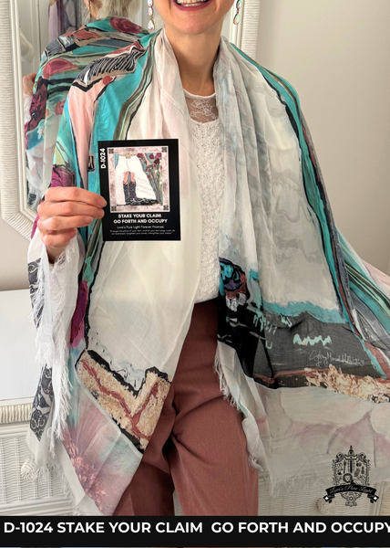 STAKE YOUR CLAIM SILK SCARF