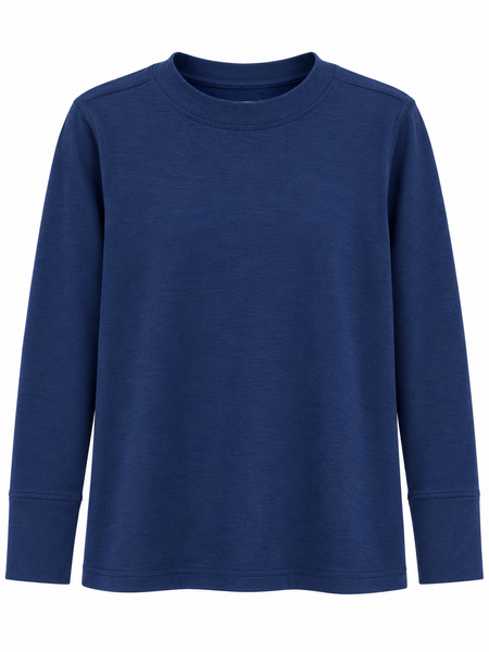 MERINO WOOL TOP 4068 - NAVY