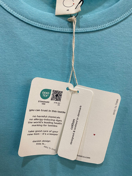 ORGANIC COTTON TOP 2304 - TURQUOISE