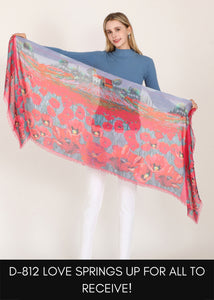 LOVE SPRINGS SILK SCARF