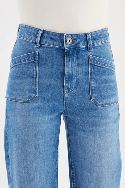MIRA WIDE LEG JEANS - MEDIUM BLUE