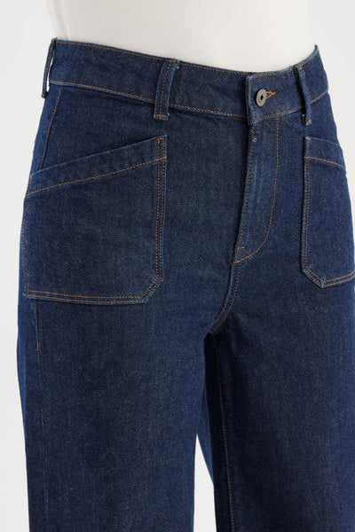MIRA WIDE LEG JEANS - DARK RAW