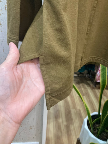 EASY COTTON TOP - OLIVE GREEN