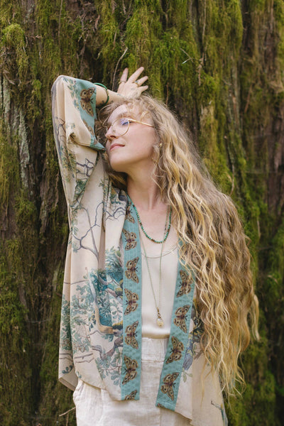 EARTH AND SKY PIXIE DUSTER KIMONO-LAST ONE