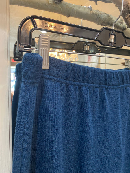 PETROL BLUE MERINO SKIRT