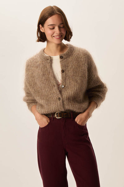 ALMA MOHAIR/MERINO CARDIGAN