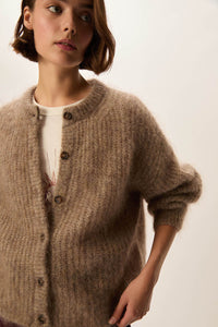 ALMA MOHAIR/MERINO CARDIGAN