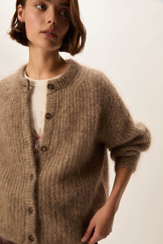 ALMA MOHAIR/MERINO CARDIGAN