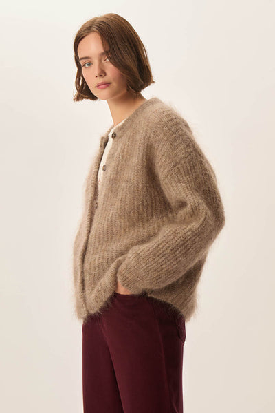 ALMA MOHAIR/MERINO CARDIGAN