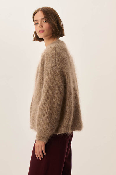 ALMA MOHAIR/MERINO CARDIGAN