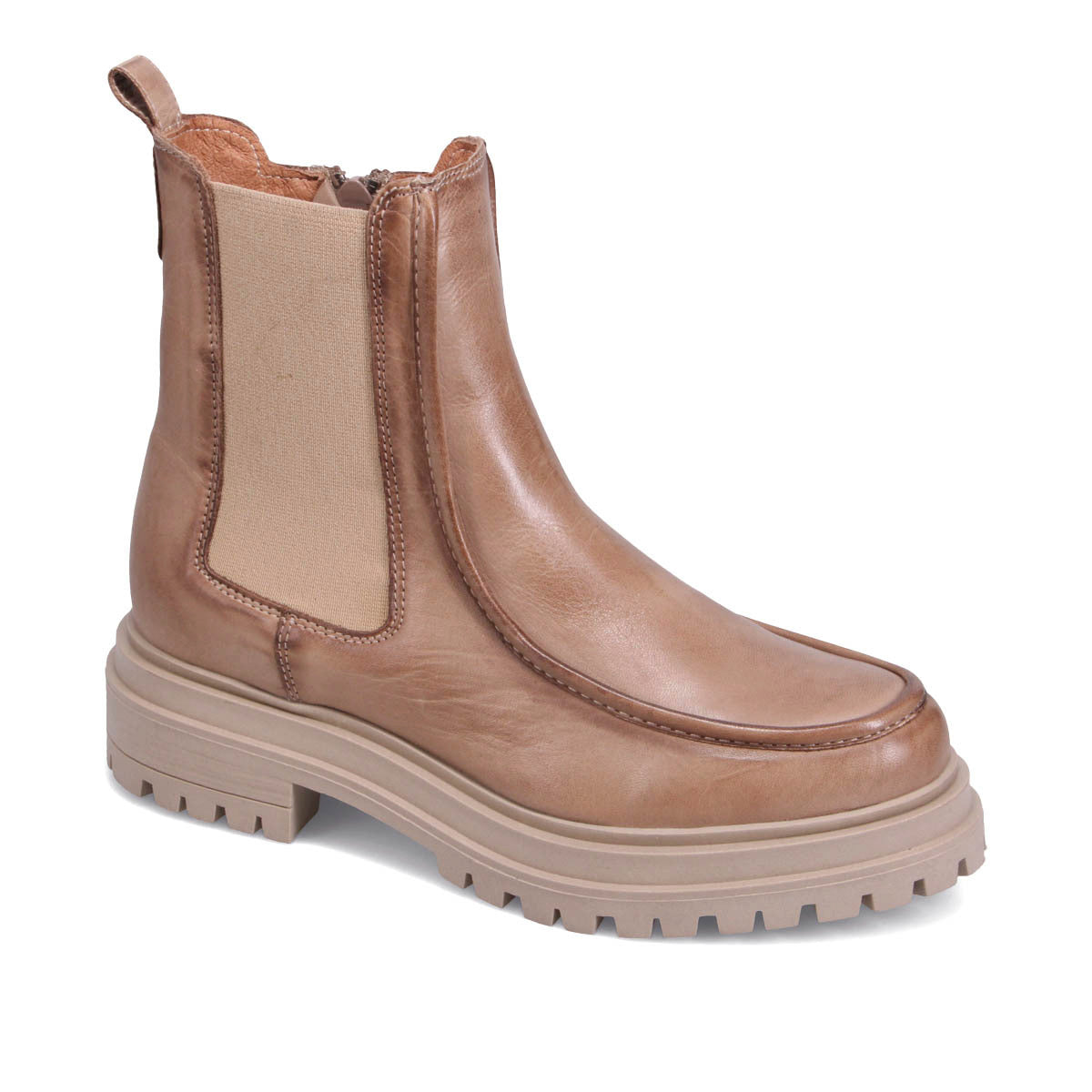 LEILANI CHELSEA BOOTS - ANTIQUE BEIGE