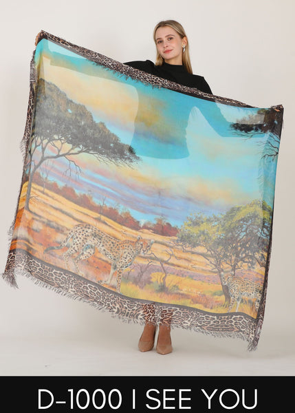I SEE YOU SILK SCARF
