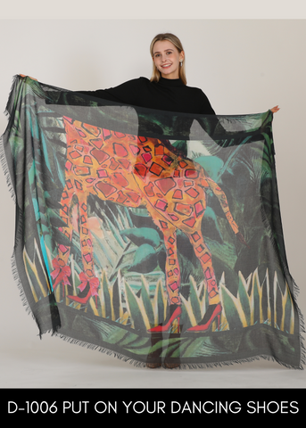 DANCING SHOES SILK SCARF