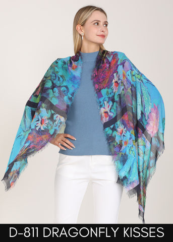 DRAGONFLY SILK SCARF