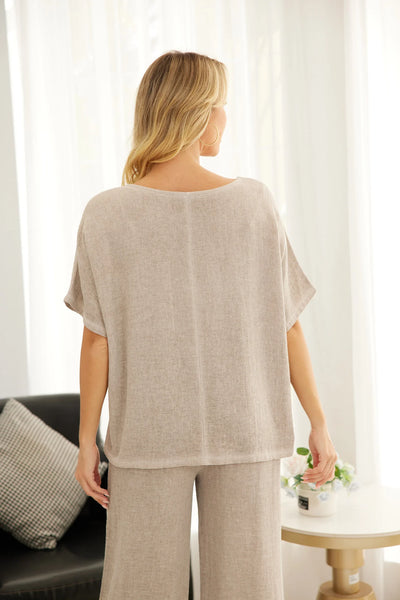 FANGO LINEN/COTTON TOP