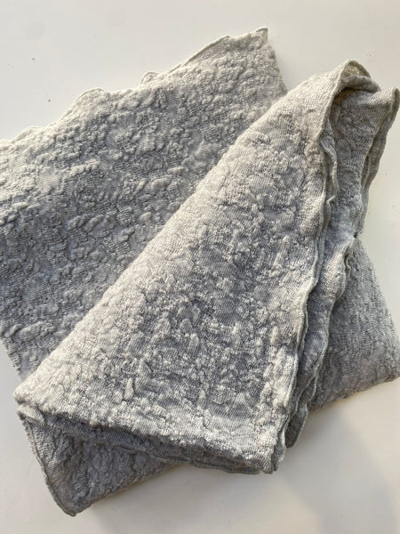 MERINO WOOL BUBBLE SCARF 1503 - GREY MELANGE