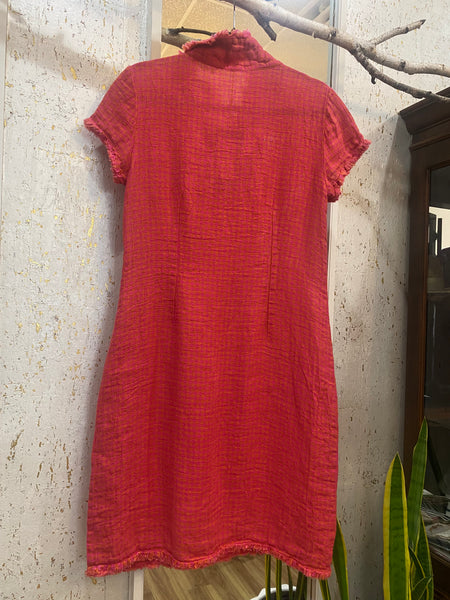 FREYED EDGE HERITAGE LINEN DRESS