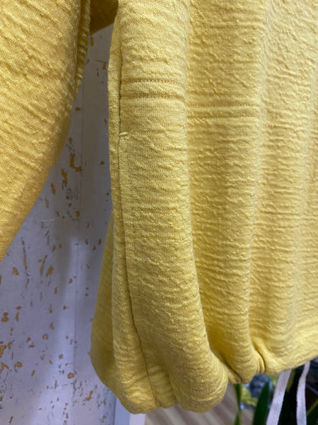 MERINO/COTTON SWEATSHIRT - LEMON CURRY - ONE LEFT in size L!