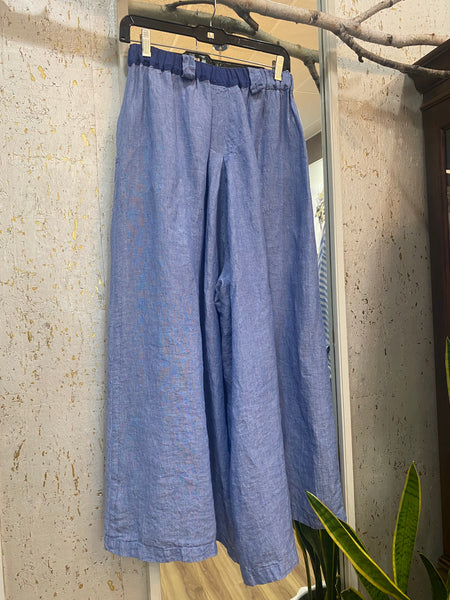 WIDE LINEN PANTS