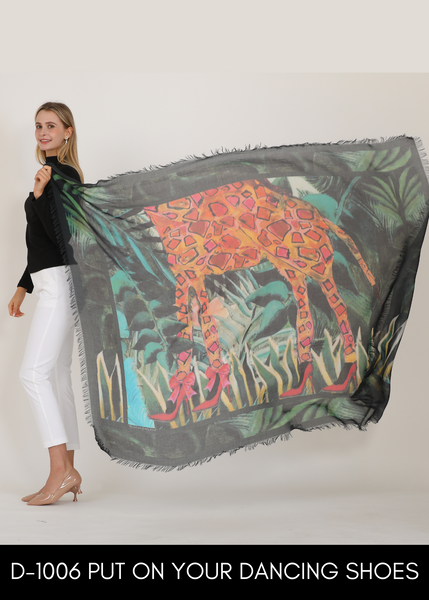 DANCING SHOES SILK SCARF