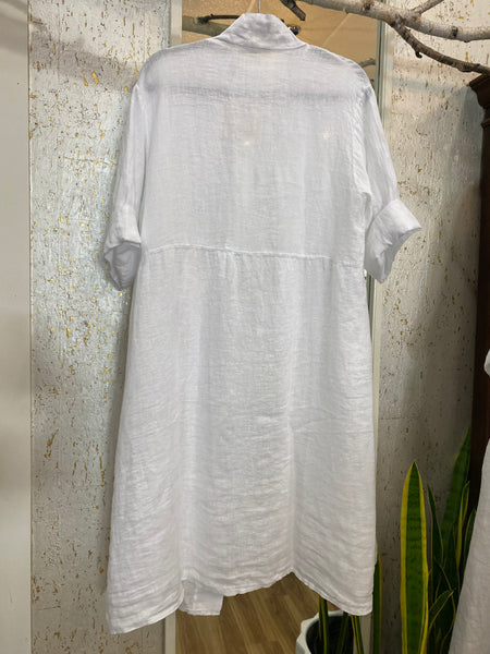 TESSA DUSTER COAT - WHITE