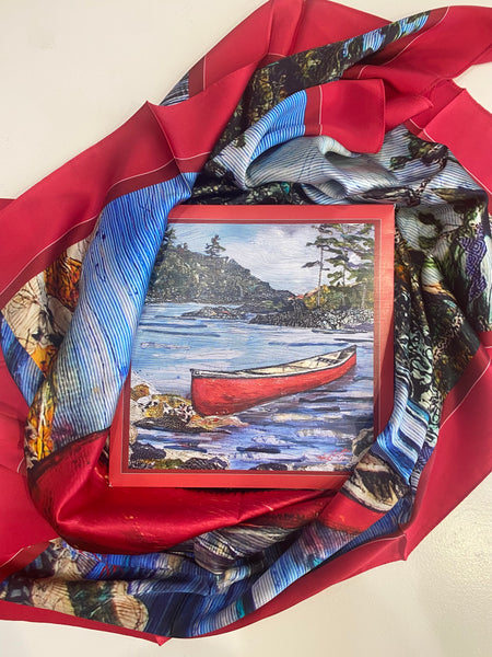 STILL WATERS - LARGE SILK SCARF