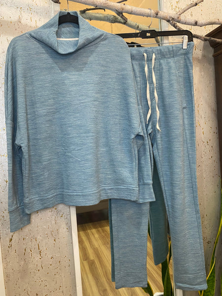 MERINO WOOL AND COTTON SWITSHIRT 14006 - ARCTIC MELANGE