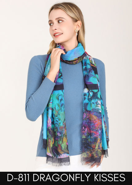 DRAGONFLY SILK SCARF