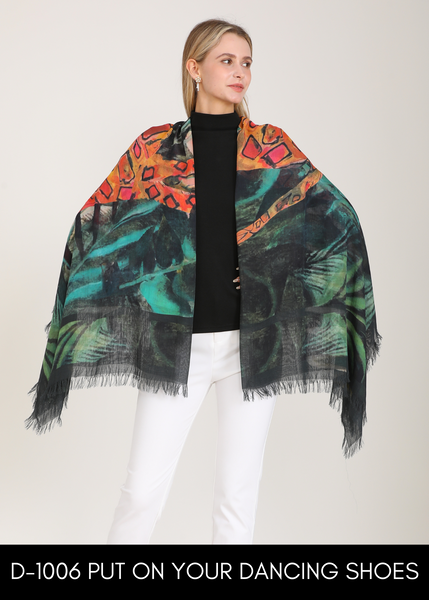 DANCING SHOES SILK SCARF