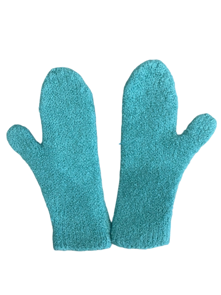 MERINO FELTED MITTENS - MINT GREEN