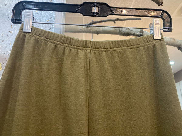EASY COTTON PANTS - OLIVE GREEN