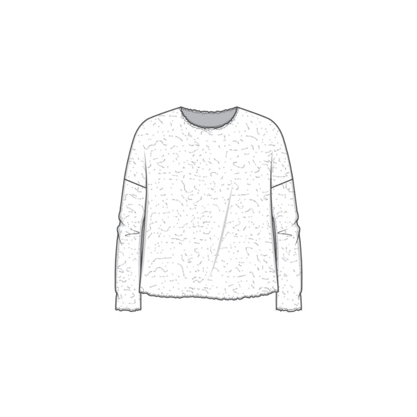 MERINO BUBBLE WOOL TOP 4504 - BLUE MIST