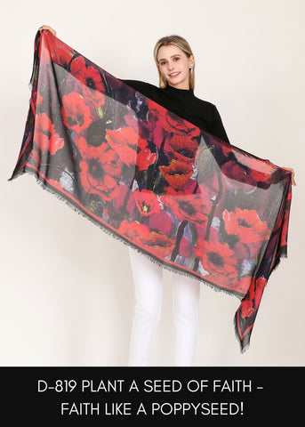 POPPYSEED SILK SCARF