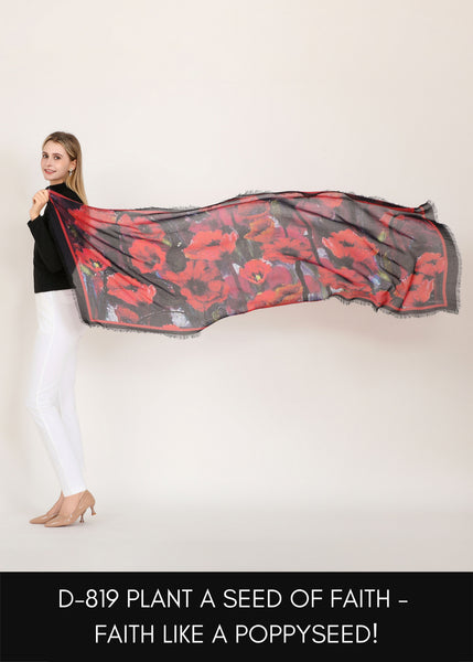 POPPYSEED SILK SCARF