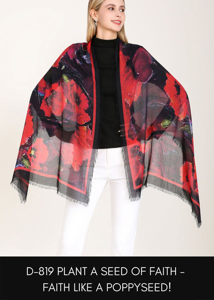 POPPYSEED SILK SCARF