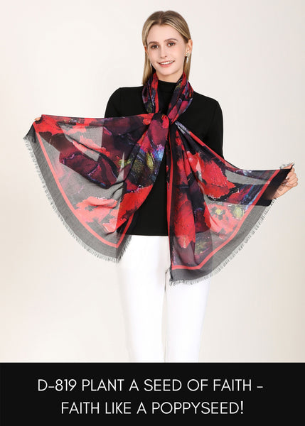 POPPYSEED SILK SCARF