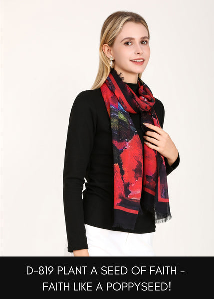 POPPYSEED SILK SCARF