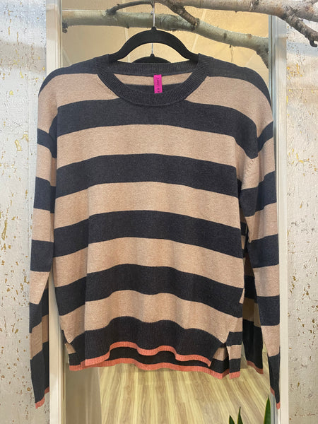 MULTI STRIPE CREW