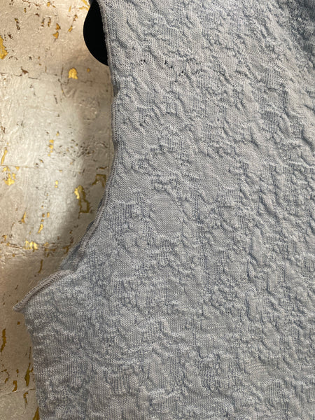 MERINO BUBBLE WOOL TOP 2501 - BLUE MIST